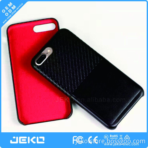 High end leather phone cover with credit card slot for iphone 7 plus
